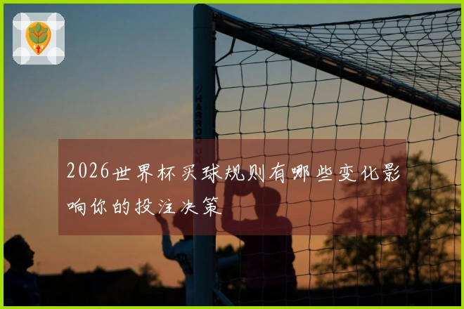 2026世界杯买球规则有哪些变化影响你的投注决策