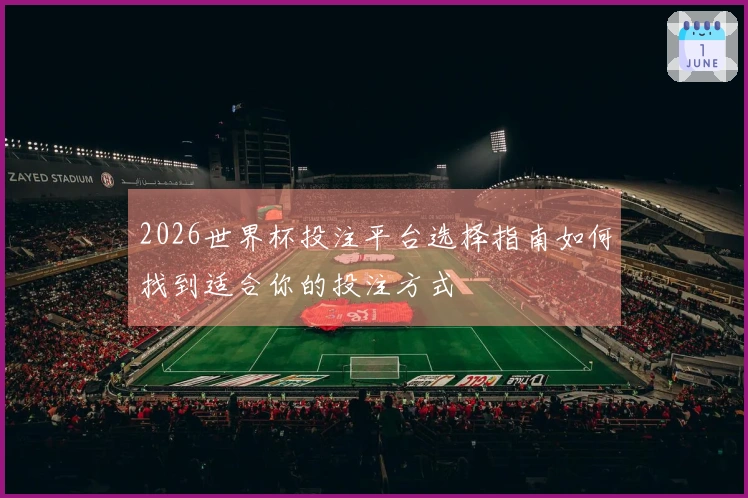 2026世界杯投注平台选择指南如何找到适合你的投注方式